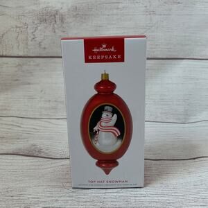 Hallmark Keepsake Top Hat Snowman Christmas Tree Ornament Limited Edition 2022